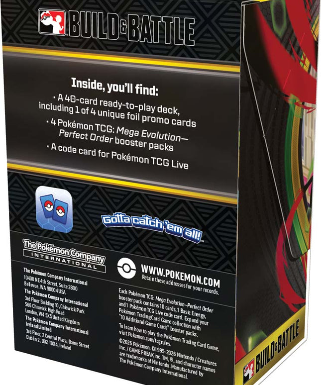 Pokémon TCG: Mega Evolution— Perfect Order Build & Battle Box