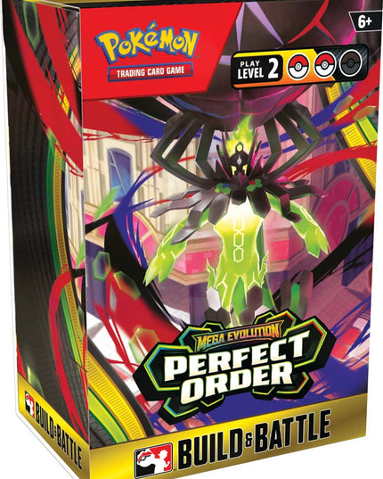 Pokémon TCG: Mega Evolution— Perfect Order Build & Battle Box