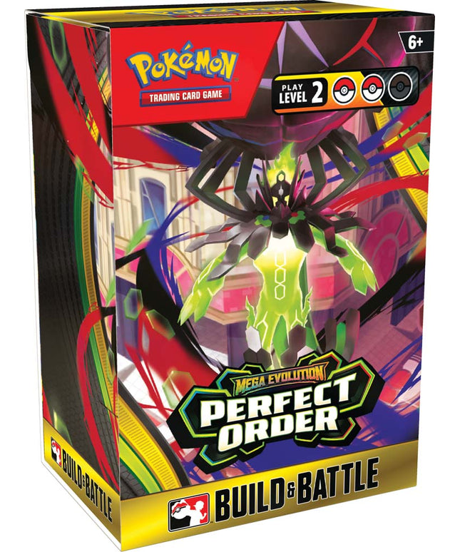 Pokémon TCG: Mega Evolution— Perfect Order Build & Battle Box