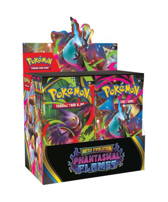 Pokémon TCG Phantasmal Flames Booster Box Mega Evolution ME2