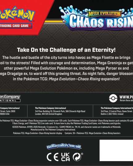 Pokémon TCG: Mega Evolution Chaos Rising Booster Box