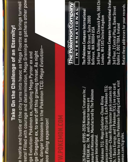 Pokémon TCG: Mega Evolution Chaos Rising Booster Box
