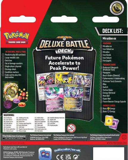 POKÉMON TCG Miraidon ex / Koraidon ex Deluxe Battle Deck Pre-Order