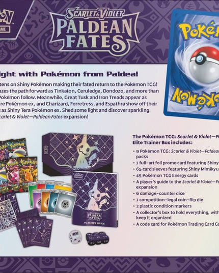 POKEMON TCG Scarlet & Violet 4.5 Paldean Fates Elite Trainer Box  ETB