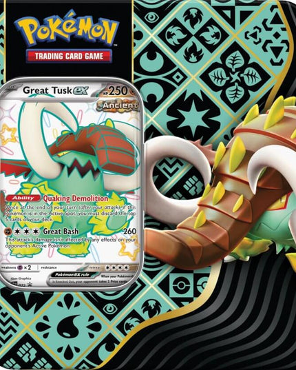 POKEMON TCG Scarlet & Violet 4.5 Paldean Fates Tin