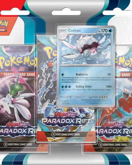 POKÉMON TCG Scarlet & Violet 4 Paradox Rift Three Booster Blister