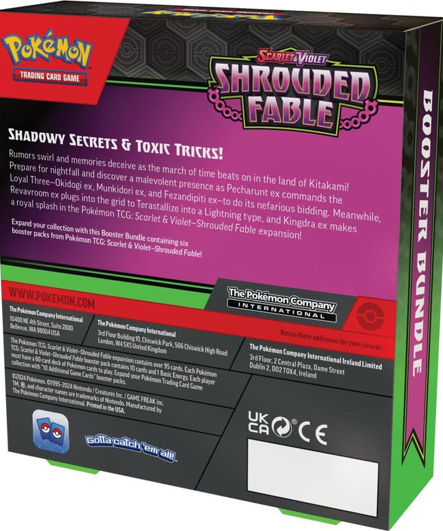 POKÉMON TCG Scarlet & Violet 6.5 Shrouded Fable Booster Bundle Pre-Order