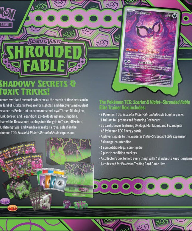 POKÉMON TCG Scarlet & Violet 6.5 Shrouded Fable Elite Trainer Box