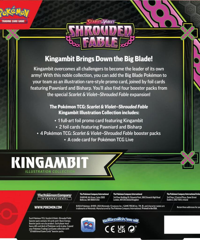 POKÉMON TCG Scarlet & Violet 6.5 Shrouded Fable Kingambit Illustration Collection