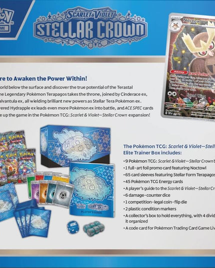 POKÉMON TCG Scarlet & Violet 7 Stellar Crown Elite Trainer Box