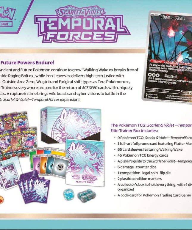 POKÉMON TCG Scarlet & Violet 5 Temporal Forces Elite Trainer Box SV5   ETB