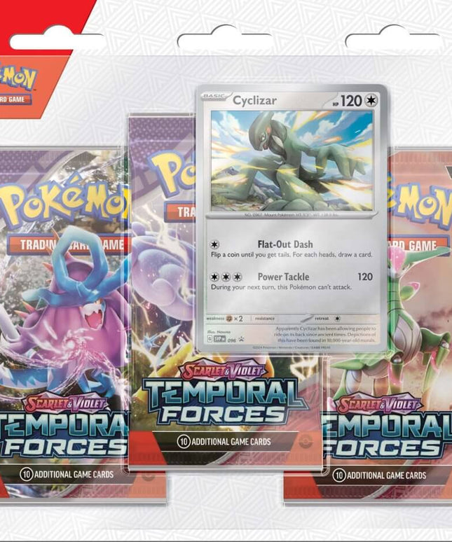 POKÉMON TCG Scarlet & Violet 5 Temporal Forces Three booster blister SV5