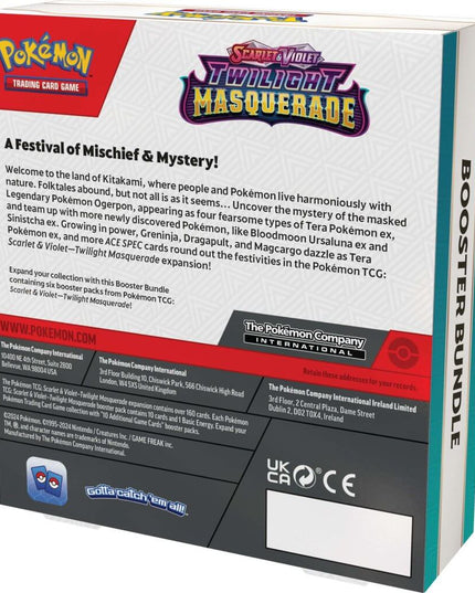 POKÉMON TCG Scarlet & Violet 6 Twilight Masquerade Booster Bundle