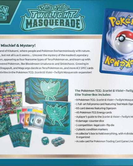 POKÉMON TCG Scarlet & Violet 6 Twilight Masquerade Elite Trainer Box ETB