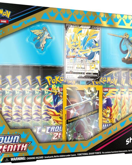 POKEMON TCG Crown Zenith Shiny Zacian/Zamazenta Figure Box