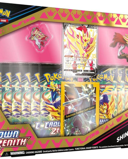 POKEMON TCG Crown Zenith Shiny Zacian/Zamazenta Figure Box