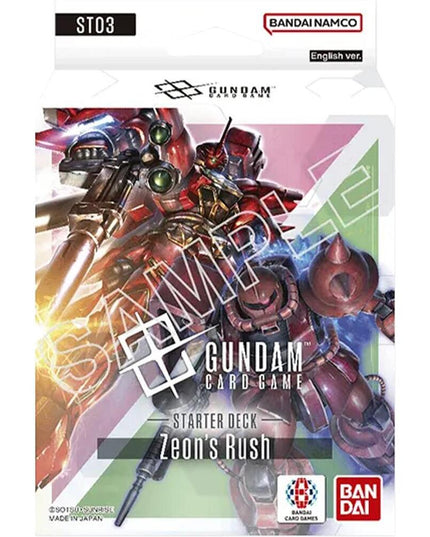 Gundam Card Game: Starter  Deck Display – Zeon's Rush  [ST03]