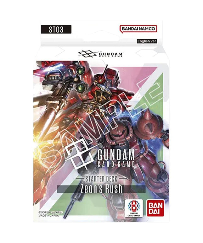 Gundam Card Game: Starter  Deck Display – Zeon's Rush  [ST03]