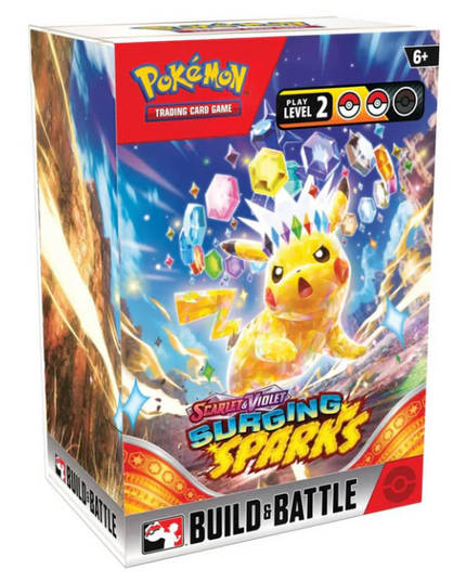 POKEMON TCG Surging Sparks Build & Battle Box SV8