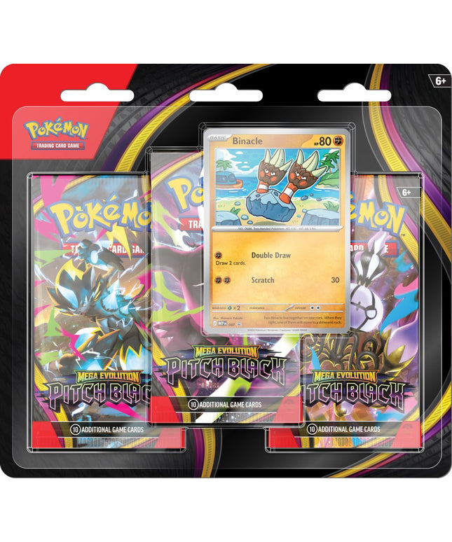 Pokémon TCG: Mega Evolution—Pitch Black Three-Booster Blister
