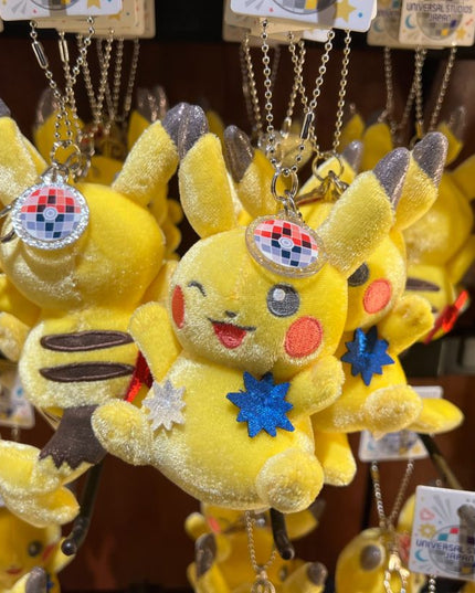 Pokémon Pikachu USJ Wink Pikachu Plush Keychain 6in Universal Japan "NO LIMIT parade"