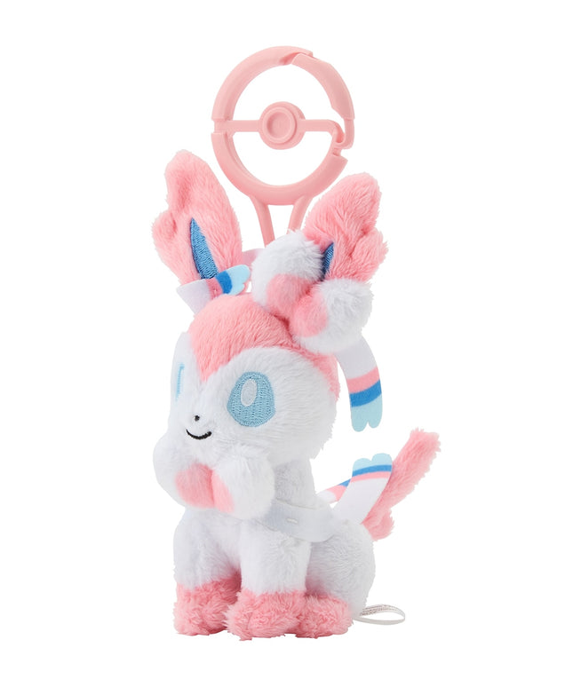 Pokémon Mascot with Carabiner Sylveon Keychain Plush