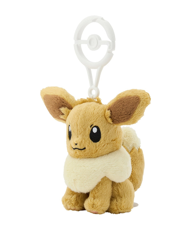 Pokemon Plush Eevee Carabiner Mascot Plush Keychain