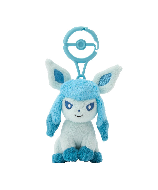 Pokémon Plush Glaceon Carabiner Mascot Keychain