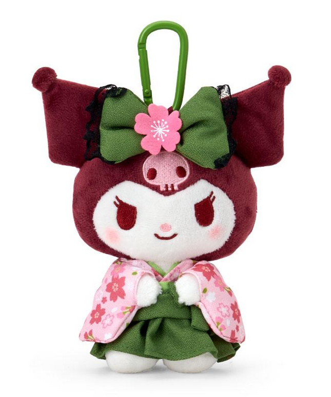 Kuromi Eco Shopping Tote Bag Plush Case Matcha Sakura Kimono Sanrio