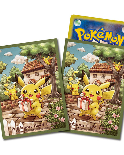 Pokemon Center Card Sleeves Pikachu’s Gift 64 Count