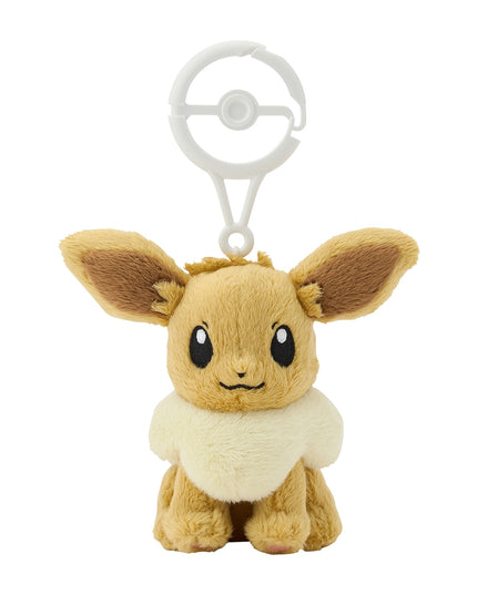 Pokemon Plush Eevee Carabiner Mascot Plush Keychain