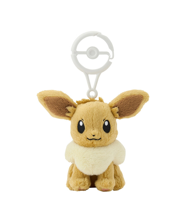 Pokemon Plush Eevee Carabiner Mascot Plush Keychain