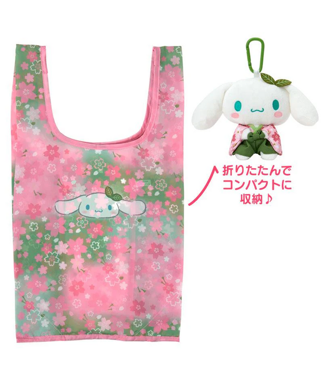Cinnamoroll Eco Shopping Tote Bag Plush Case Matcha Sakura Kimono Sanrio