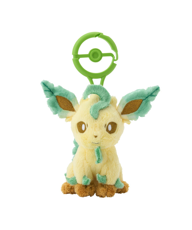 Pokémon Leafeon Carabiner Mascot Plush Kyechain