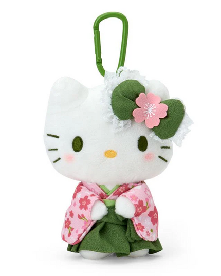 Hello Kitty Eco Shopping Tote Bag Plush Case Matcha Sakura Kimono Sanrio Japan