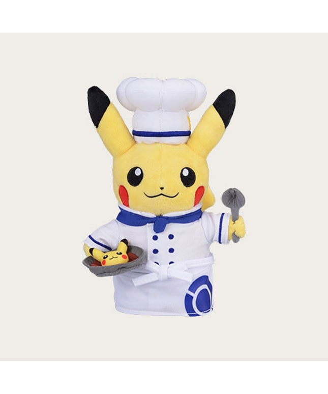 Pokemon Cafe Limited Plush doll Chef Pikachu Japan Pokémon Cafe Chef Pikachu Plush