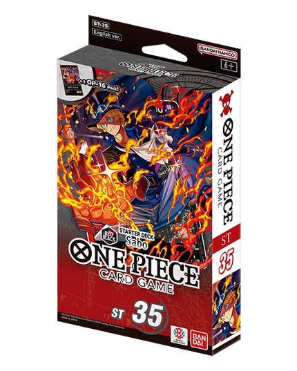 One Piece Card Game STARTER DECK -RED/BLACK Sabo- [ST-35]
