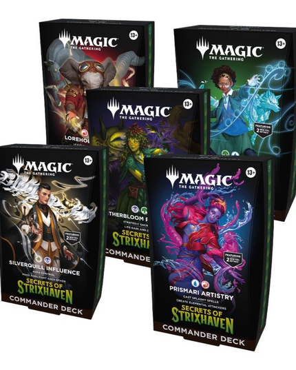 PreOrder Magic the Gathering Secrets of Strixhaven Commander Decks 5 Decks Set