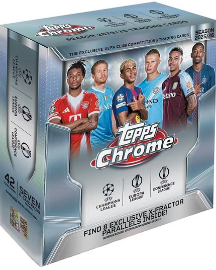 Topps 25/26 UCC Chrome Mega Box UEFA Club Competitions