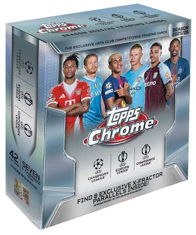 Topps 25/26 UCC Chrome Mega Box UEFA Club Competitions