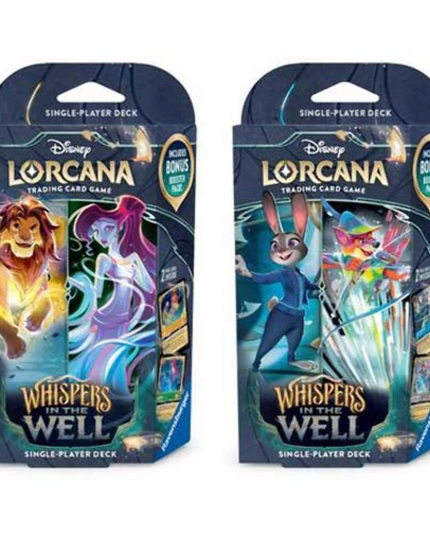 Disney Lorcana TCG Whispers in the Well Single Player Deck (Pair)