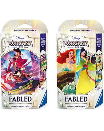 Disney Lorcana TCG Series 9 Fabled Single Player Deck Set