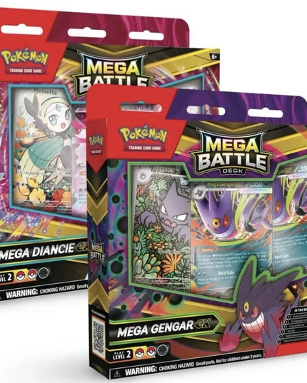 Pokemon TCG Mega Gengar ex & Mega Diancie ex Battle Deck Pair