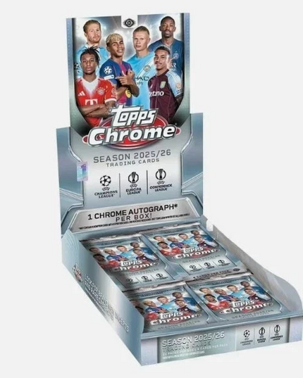 2025-26 Topps Chrome UEFA Competitions Club UCC Hobby Box