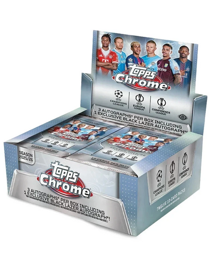 2025-26 Topps Chrome UEFA Competitions Club UCC Jumbo Box