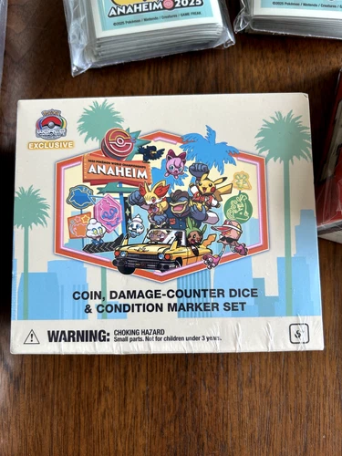 Pokemon World championships Anaheim Exclusive Coin Damage Counter Dice Marker Set