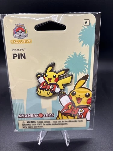 Pokemon World championships Anaheim Exclusive PIKACHU PIN PRIMARY