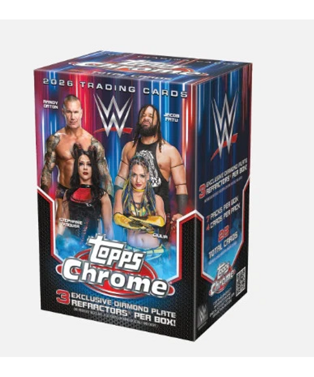 2026 Topps Chrome WWE Wrestling Value Blaster Box