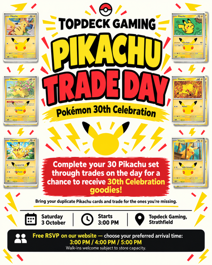 Pokémon 30th Pikachu Trade Day