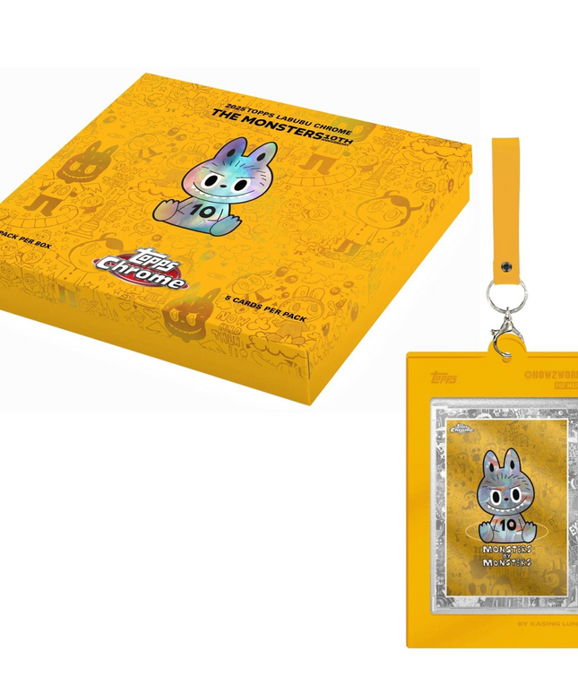 Topps 2025 Chrome Labubu The Monsters 10th Anniversary Box